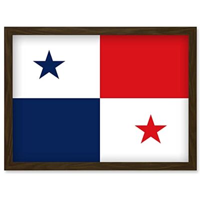 Artery8 - Panama National Flag - A4 - brown - Poster Artery8 - Panama National Flag - A4 - brown - Poster