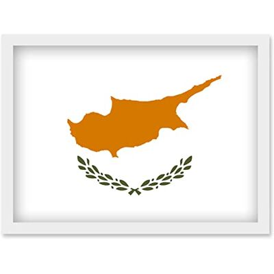 Artery8 - Cyprus National Flag - A4 - White - Poster Artery8 - Cyprus National Flag - A4 - White - Poster