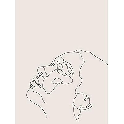 Wee Blue Coo Line Drawing Faces Woman Minimalist Art Print Canvas Premium Wall Decor Poster Mural Wee Blue Coo Line Drawing Faces Woman Minimalist Art Print Canvas Premium Wall Decor Poster Mural