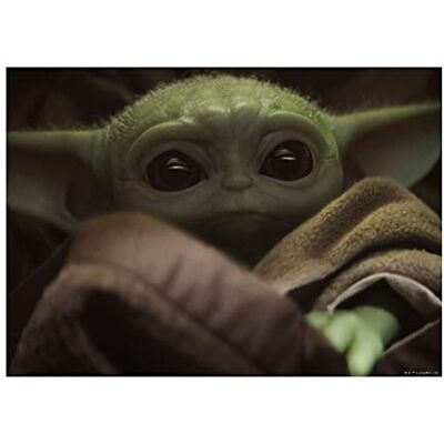 Komar Star Wars Wall Picture Mandalorian The Child Cute Face Decoration, Poster, Art Print Size 40 x 30 cm WB-SW-005-40x30, Colourful Komar Star Wars Wall Picture Mandalorian The Child Cute Face Decoration, Poster, Art Print Size 40 x 30 cm WB-SW-005-40x30, Colourful