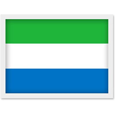 Artery8 - Sierra Leone Flag - A4 - Framed Poster Artery8 - Sierra Leone Flag - A4 - Framed Poster