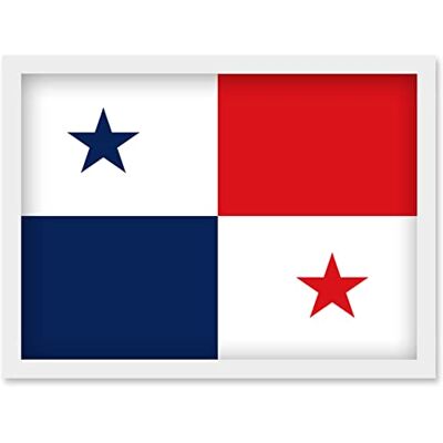 Artery8 - Panama National Flag - A4 - Framed - Poster Artery8 - Panama National Flag - A4 - Framed - Poster