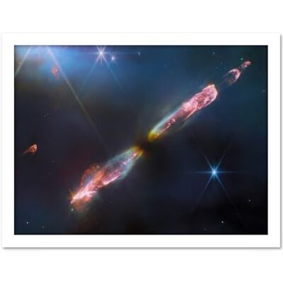 Artery8 NASA James Webb Telescope Infrared Image Supersonic Outflow of Young Star Space Bipolar Jet from Central Protostar Herbig-Haro 211 Stellar Birth Artwork Framed Wall Art Print 18X24 Inch Artery8 NASA James Webb Telescope Infrared Image Supersonic Outflow of Young Star Space Bipolar Jet from Central Protostar Herbig-Haro 211 Stellar Birth Artwork Framed Wall Art Print 18X24 Inch