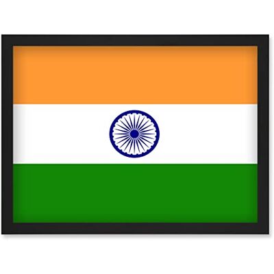 Artery8 - India National Flag - A4 - Framed - Wall Art Print Artery8 - India National Flag - A4 - Framed - Wall Art Print
