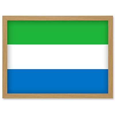 Artery8 - Sierra Leone Flag Poster - A4 - Wall Art Artery8 - Sierra Leone Flag Poster - A4 - Wall Art