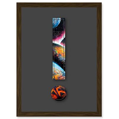 Artery8 - Symbol - Brown - A4 - Framed Wall Art Print Artery8 - Symbol - Brown - A4 - Framed Wall Art Print
