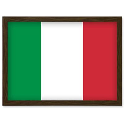 Artery8 - Italy National Flag - Brown - Framed - Poster Artery8 - Italy National Flag - Brown - Framed - Poster