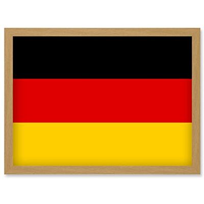 Artery8 - Germany National Flag - A4 - Framed - Wall Art Artery8 - Germany National Flag - A4 - Framed - Wall Art