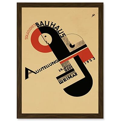 Artery8 - Bauhaus Icon - Brown - A4 - Framed poster Artery8 - Bauhaus Icon - Brown - A4 - Framed poster
