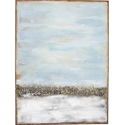 KARE Design Acrylic Painting Abstract Horizon, Grey Blue/Earth Tones, Canvas Painting, Solid Wood Frame, Hand Painted Details, Framed Artwork for Living Room, Hallway, Bedroom, 120x90x4 cm (H/W/D) KARE Design Acrylic Painting Abstract Horizon, Grey Blue/Earth Tones, Canvas Painting, Solid Wood Frame, Hand Painted Details, Framed Artwork for Living Room, Hallway, Bedroom, 120x90x4 cm (H/W/D)