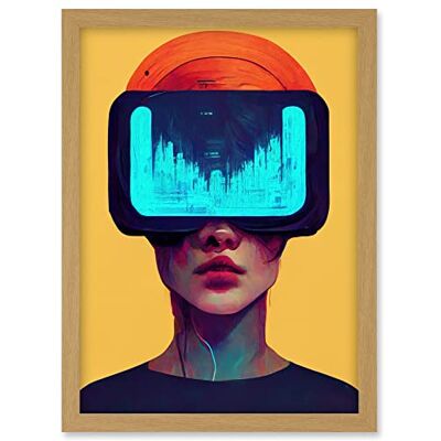 Doppelganger33 LTD Funky Virtual Reality Gamer Kids Artwork Framed A3 Wall Art Print Doppelganger33 LTD Funky Virtual Reality Gamer Kids Artwork Framed A3 Wall Art Print