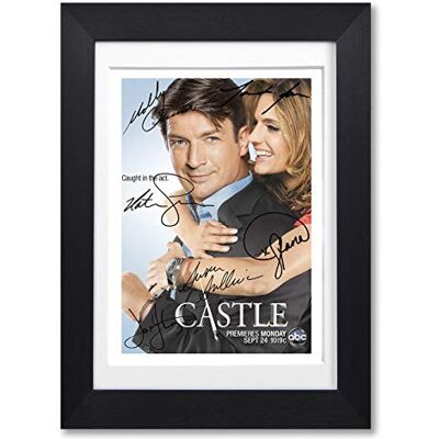 Memorabilia Castle Cast Signed Autograph Signature A4 Poster Photo Print Photograph Artwork Wall Art Picture TV Show Series Season DVD Boxset Present Birthday Gift (A4 Black Framed & Mounted) Memorabilia Castle Cast Signed Autograph Signature A4 Poster Photo Print Photograph Artwork Wall Art Picture TV Show Series Season DVD Boxset Present Birthday Gift (A4 Black Framed & Mounted)