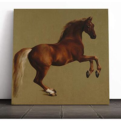 Big Box Art Canvas Print Wall Art George Stubbs Whistlejacket Horse Mounted & Stretched Box Frame Picture Home Decor for Kitchen, Living Room, Bedroom, Hallway, Muli-Colour, 14x14 Inch Big Box Art Canvas Print Wall Art George Stubbs Whistlejacket Horse Mounted & Stretched Box Frame Picture Home Decor for Kitchen, Living Room, Bedroom, Hallway, Muli-Colour, 14x14 Inch