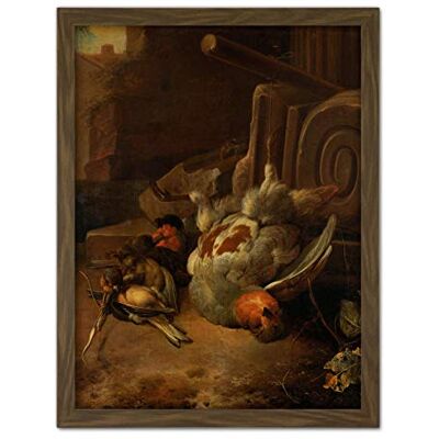 Artery8 D'Hondecoeter Dead Birds Painting Artwork Framed Wall Art Print 18X24 Inch Artery8 D'Hondecoeter Dead Birds Painting Artwork Framed Wall Art Print 18X24 Inch