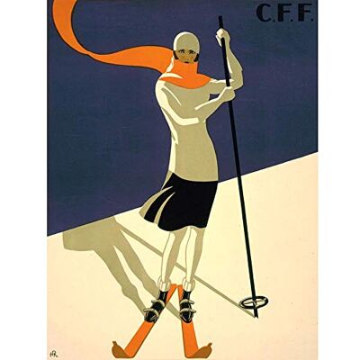 Wee Blue Coo Travel Sport Tourism St Croix Switzerland Alpine Ski Winter Art Print Poster Wall Decor 12X16 Inch Wee Blue Coo Travel Sport Tourism St Croix Switzerland Alpine Ski Winter Art Print Poster Wall Decor 12X16 Inch