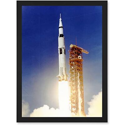 Artery8 - Space Apollo 11 Launch Saturn V Rocket - A4 Artery8 - Space Apollo 11 Launch Saturn V Rocket - A4