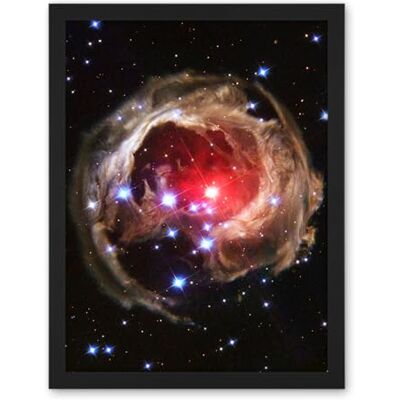 Artery8 Hubble Space Telescope Image Light Echo Illuminates Dust Spiral Around Red Supergiant Star V838 Monocerotis Explosion Artwork Framed Wall Art Print 18X24 Inch Artery8 Hubble Space Telescope Image Light Echo Illuminates Dust Spiral Around Red Supergiant Star V838 Monocerotis Explosion Artwork Framed Wall Art Print 18X24 Inch