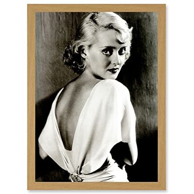 Artery8 - Iconic Bette Davis - A4 - Light Oak - Framed Wall Art Artery8 - Iconic Bette Davis - A4 - Light Oak - Framed Wall Art
