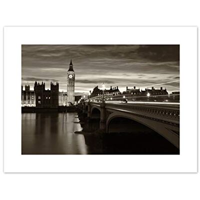 Wee Blue Coo Sepia London Big Ben Art Print Canvas Premium Wall Decor Poster Wee Blue Coo Sepia London Big Ben Art Print Canvas Premium Wall Decor Poster