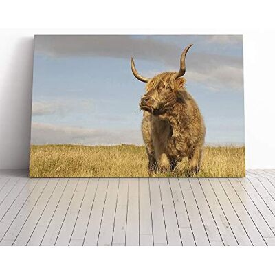 Big Box Art Cow Vol.4 Canvas Print Gallery Wrapped 30mm Frame Wall Art 24x16 inches Ready to Hang Modern Animals Picture Living Room Bedroom Lounge Office Big Box Art Cow Vol.4 Canvas Print Gallery Wrapped 30mm Frame Wall Art 24x16 inches Ready to Hang Modern Animals Picture Living Room Bedroom Lounge Office
