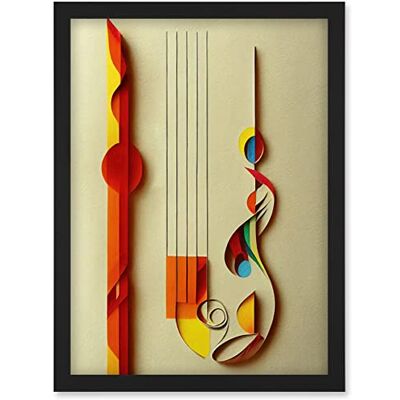 Artery8 - Kandinsky Inspired Abstract Musical Clefs - Multicolor - Art print Artery8 - Kandinsky Inspired Abstract Musical Clefs - Multicolor - Art print