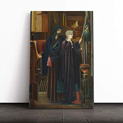 Big Box Art Edward Burne-Jones The Wizard Canvas Print Gallery Wrapped 30mm Frame Wall Art 24x16 inches Ready to Hang Modern Picture Living Room Bedroom Lounge Office Big Box Art Edward Burne-Jones The Wizard Canvas Print Gallery Wrapped 30mm Frame Wall Art 24x16 inches Ready to Hang Modern Picture Living Room Bedroom Lounge Office