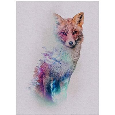 KOMAR Fox Forest Animals Poster - Animals - Bunt - 30x40cm KOMAR Fox Forest Animals Poster - Animals - Bunt - 30x40cm