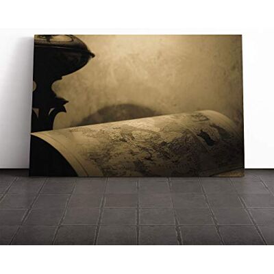 Big Box Art World Map Canvas Print Gallery Wrapped 30mm Frame Wall Art 20x14 inches Ready to Hang Retro Maps Picture Living Room Bedroom Lounge Office Big Box Art World Map Canvas Print Gallery Wrapped 30mm Frame Wall Art 20x14 inches Ready to Hang Retro Maps Picture Living Room Bedroom Lounge Office
