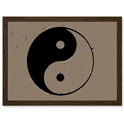 Artery8 - Taoist Philosophy Yin Yang - Black White - A4 - Wall Art Print Artery8 - Taoist Philosophy Yin Yang - Black White - A4 - Wall Art Print