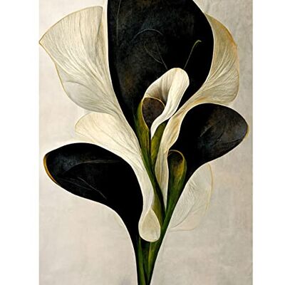 Doppelganger33 LTD Beautiful White Calla Lily Flower Abstract Bouquet Large Wall Art Poster Print Thick Paper 18X24 inch Doppelganger33 LTD Beautiful White Calla Lily Flower Abstract Bouquet Large Wall Art Poster Print Thick Paper 18X24 inch