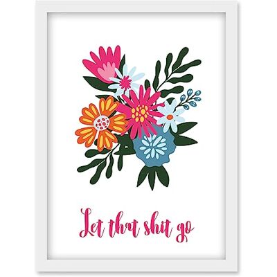 Artery8 - Bathroom Wall Art - Floral - Framed Wall Art Print Artery8 - Bathroom Wall Art - Floral - Framed Wall Art Print
