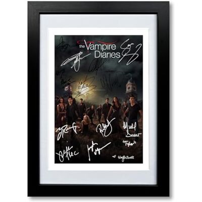 Mounted Gifts Trading The Vampire Diaries Cast Signed Autograph Signature A4 Poster Photo Print Photograph Artwork Wall Art Picture TV Show Series Season DVD Boxset Gift (A4 Black Framed & Mounted, The Vampire) Mounted Gifts Trading The Vampire Diaries Cast Signed Autograph Signature A4 Poster Photo Print Photograph Artwork Wall Art Picture TV Show Series Season DVD Boxset Gift (A4 Black Framed & Mounted, The Vampire)
