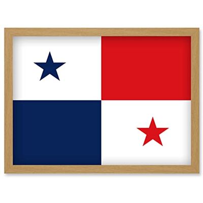 Artery8 - Panama Flag - Vexillology - Framed Wall Art Print Artery8 - Panama Flag - Vexillology - Framed Wall Art Print