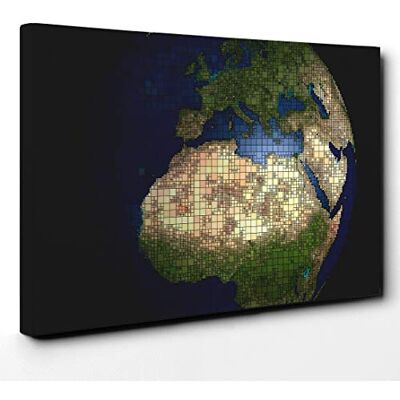 Big Box Art Globe World Map (2) Canvas Print Gallery Wrapped 30mm Frame Wall Art 24x16 inches Ready to Hang Modern Maps Picture Living Room Bedroom Lounge Office Big Box Art Globe World Map (2) Canvas Print Gallery Wrapped 30mm Frame Wall Art 24x16 inches Ready to Hang Modern Maps Picture Living Room Bedroom Lounge Office