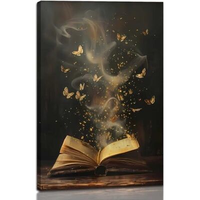 YIDINGX Framed Moody Victorian BookishCanvas Wall Art Dark Academia Library Canvas Wall Decor Picture Painting Artwork Vintage Dark Academia Bookish Decor Wall Art Print for Gallery Library Bookstore YIDINGX Framed Moody Victorian BookishCanvas Wall Art Dark Academia Library Canvas Wall Decor Picture Painting Artwork Vintage Dark Academia Bookish Decor Wall Art Print for Gallery Library Bookstore