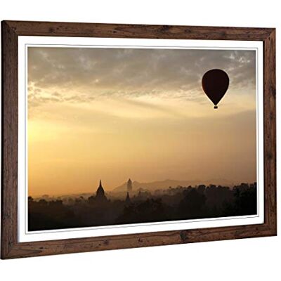 Big Box Art Framed Print of Landscape Hot Air Balloon Ride Design Wall Art Picture Home Decor for Kitchen, Living, Dining Room, Bedroom, Hallway, Office, Walnut, A2 / 24.5x18 Inch / 62x45cm Big Box Art Framed Print of Landscape Hot Air Balloon Ride Design Wall Art Picture Home Decor for Kitchen, Living, Dining Room, Bedroom, Hallway, Office, Walnut, A2 / 24.5x18 Inch / 62x45cm