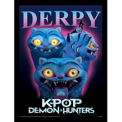 Pyramid K-Pop Demon Hunters (Derpy) 30cm x 40cm Framed Collector Print – Fun Anime Style K-Pop Wall Poster for Fans and Collectors Pyramid K-Pop Demon Hunters (Derpy) 30cm x 40cm Framed Collector Print – Fun Anime Style K-Pop Wall Poster for Fans and Collectors