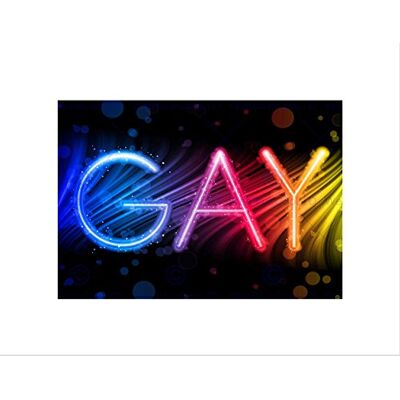 Wee Blue Coo PAINTING GRAPHIC NEON SIGN GAY COLOURFUL RAINBOW FRAMED ART PRINT B12X13282 Wee Blue Coo PAINTING GRAPHIC NEON SIGN GAY COLOURFUL RAINBOW FRAMED ART PRINT B12X13282