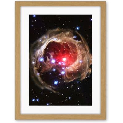 Artery8 Hubble Space Telescope Image Light Echo Illuminates Dust Spiral Around Red Supergiant Star V838 Monocerotis Explosion Artwork Framed Wall Art Print 18X24 Inch Artery8 Hubble Space Telescope Image Light Echo Illuminates Dust Spiral Around Red Supergiant Star V838 Monocerotis Explosion Artwork Framed Wall Art Print 18X24 Inch