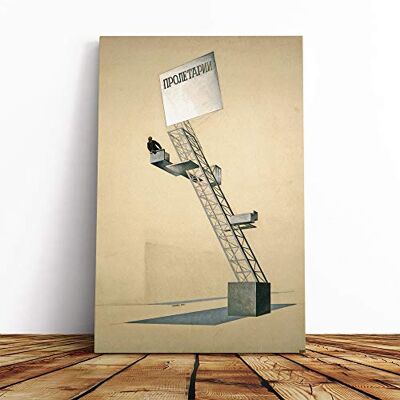 Big Box Art El Lissitzky Lenin Tribune Sketch Canvas Print Gallery Wrapped 30mm Frame Wall Art 20x14 inches Ready to Hang Modern Picture Living Room Bedroom Lounge Office Big Box Art El Lissitzky Lenin Tribune Sketch Canvas Print Gallery Wrapped 30mm Frame Wall Art 20x14 inches Ready to Hang Modern Picture Living Room Bedroom Lounge Office
