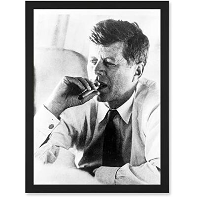 Artery8 - JFK John F Kennedy - A4 - Framed - Wall Art Print Artery8 - JFK John F Kennedy - A4 - Framed - Wall Art Print
