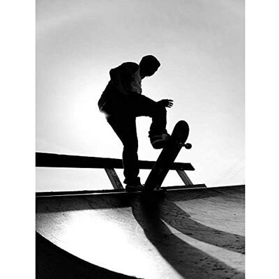 Wee Blue Coo Photography Sport Skateboarding Skater Silhouette Art Print Poster Wall Decor 12X16 Inch Wee Blue Coo Photography Sport Skateboarding Skater Silhouette Art Print Poster Wall Decor 12X16 Inch
