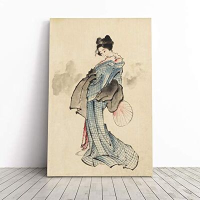 Big Box Art Wall Hokusai Woman Full Length Japanese Oriental Art Canvas Print Gallery Wrapped 30mm Frame Wall Art 30x20 inches Ready to Hang Asian People Picture Living Room Bedroom Lounge Office Big Box Art Wall Hokusai Woman Full Length Japanese Oriental Art Canvas Print Gallery Wrapped 30mm Frame Wall Art 30x20 inches Ready to Hang Asian People Picture Living Room Bedroom Lounge Office