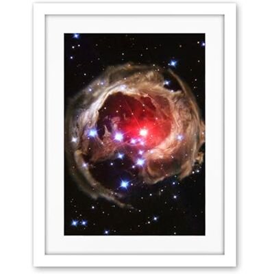 Artery8 Hubble Space Telescope Image Light Echo Illuminates Dust Spiral Around Red Supergiant Star V838 Monocerotis Explosion Artwork Framed Wall Art Print 18X24 Inch Artery8 Hubble Space Telescope Image Light Echo Illuminates Dust Spiral Around Red Supergiant Star V838 Monocerotis Explosion Artwork Framed Wall Art Print 18X24 Inch