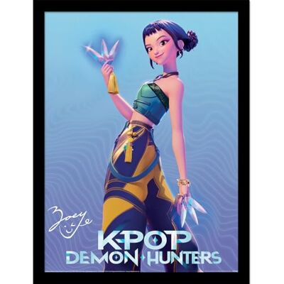Pyramid K-POP DEMON HUNTERS (ZOEY) COLLECTOR PRINT 30cm x 40cm Framed Collector Print, Official Licensed K-Pop Wall Art Poster, Ready to Hang, One Size Pyramid K-POP DEMON HUNTERS (ZOEY) COLLECTOR PRINT 30cm x 40cm Framed Collector Print, Official Licensed K-Pop Wall Art Poster, Ready to Hang, One Size