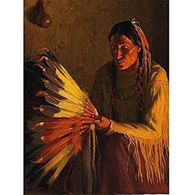 Fine Art Prints Sharp War Bonnet Native American Painting Art Print Canvas Premium Wall Decor Poster Mural Fine Art Prints Sharp War Bonnet Native American Painting Art Print Canvas Premium Wall Decor Poster Mural