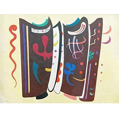 Fine Art Prints Kandinsky Brown Supplement Colourful Abstract Painting Art Print Canvas Premium Wall Decor Poster Mural Fine Art Prints Kandinsky Brown Supplement Colourful Abstract Painting Art Print Canvas Premium Wall Decor Poster Mural