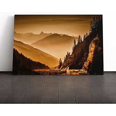 Big Box Art Arlberg Pass Forest Mountain Landscape Canvas Print Gallery Wrapped 30mm Frame Wall Art 30x20 inches Ready to Hang Modern Landscape Picture Living Room Bedroom Lounge Office Big Box Art Arlberg Pass Forest Mountain Landscape Canvas Print Gallery Wrapped 30mm Frame Wall Art 30x20 inches Ready to Hang Modern Landscape Picture Living Room Bedroom Lounge Office