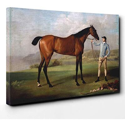 Big Box Art George Stubbs Molly Long Legs Horse with her Jockey Canvas Print Gallery Wrapped 30mm Frame Wall Art 24x16 inches Ready to Hang Modern Animals Picture Living Room Bedroom Lounge Office Big Box Art George Stubbs Molly Long Legs Horse with her Jockey Canvas Print Gallery Wrapped 30mm Frame Wall Art 24x16 inches Ready to Hang Modern Animals Picture Living Room Bedroom Lounge Office