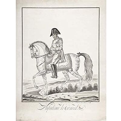 Artery8 Auvrest Equestrian Portrait Napoleon Bonaparte Drawing Art Print Canvas Premium Wall Decor Poster Mural Artery8 Auvrest Equestrian Portrait Napoleon Bonaparte Drawing Art Print Canvas Premium Wall Decor Poster Mural